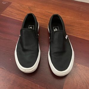 Vans Black Slide on Shoes